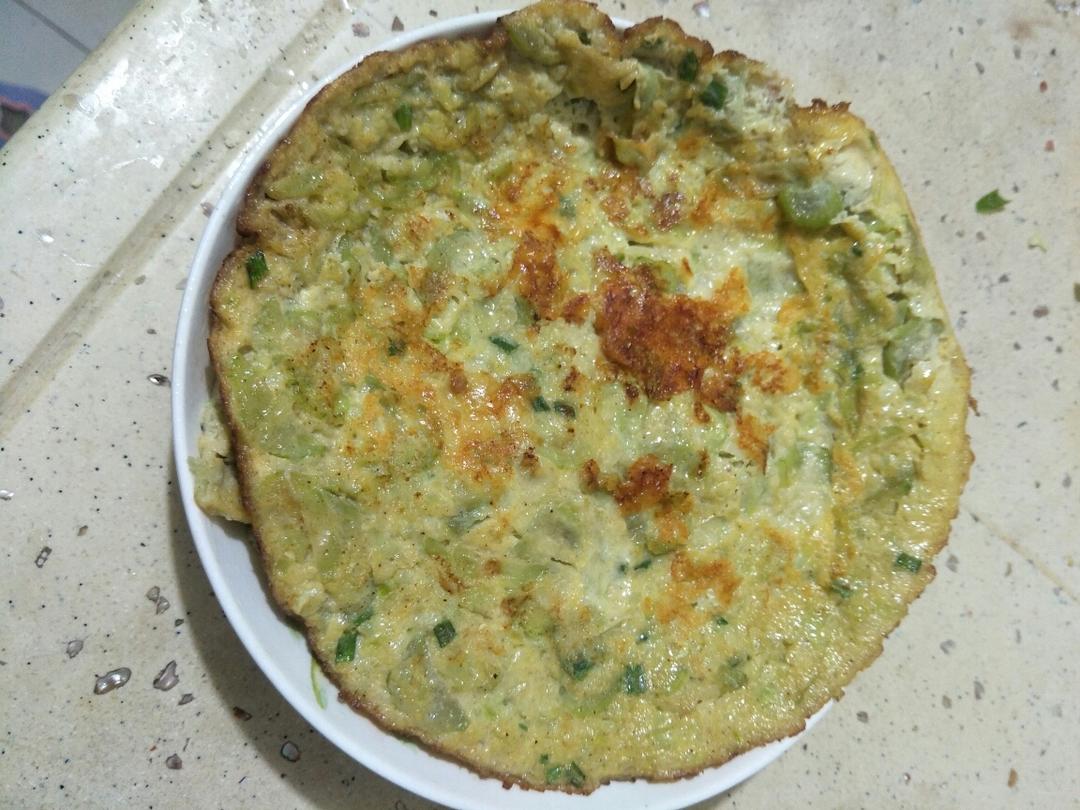 生酮丝瓜蛋饼的做法