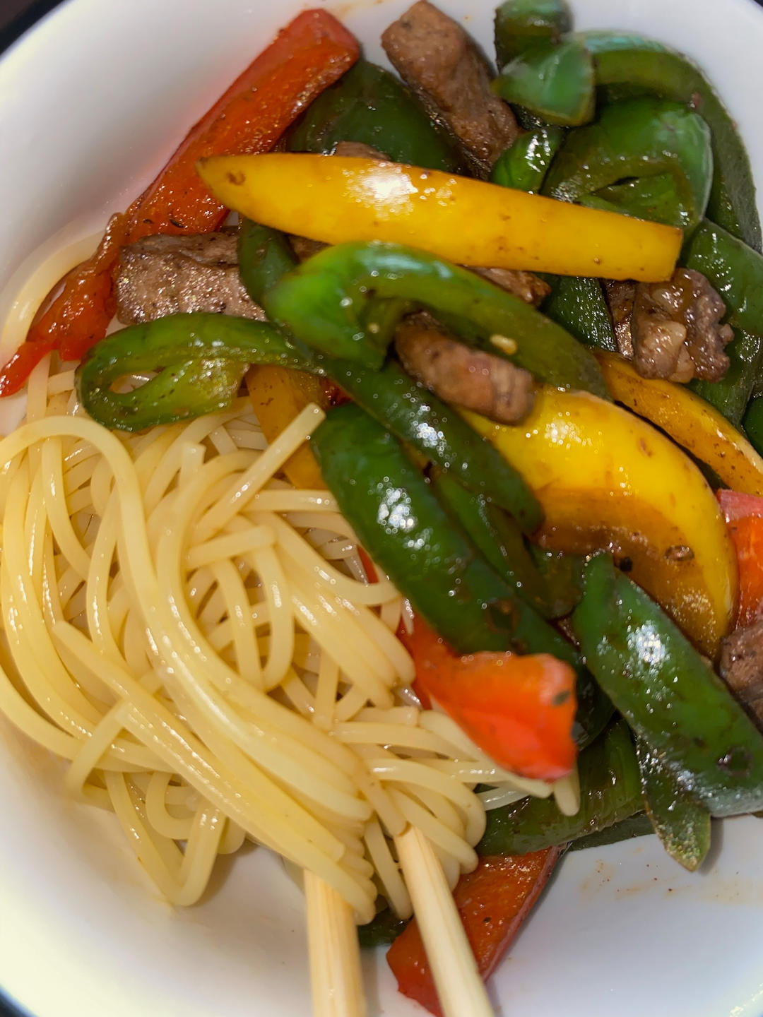 黑椒牛柳荞麦面