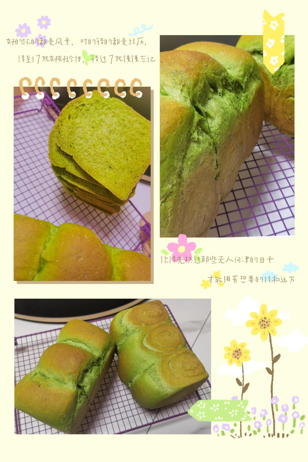 咸口菠菜三明治吐司🥪清新健康✅天然色泽