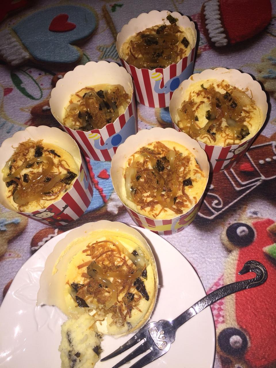 关关家的🎀肉松海苔蛋糕杯