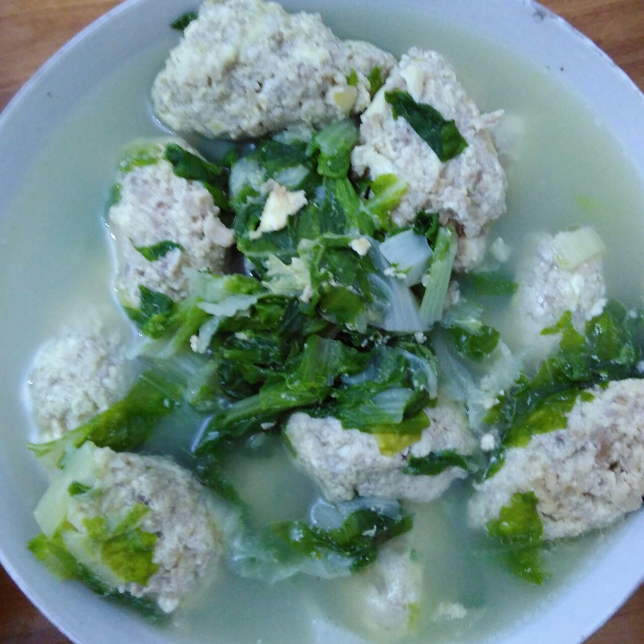 豆腐圆子蔬菜汤—家常菜