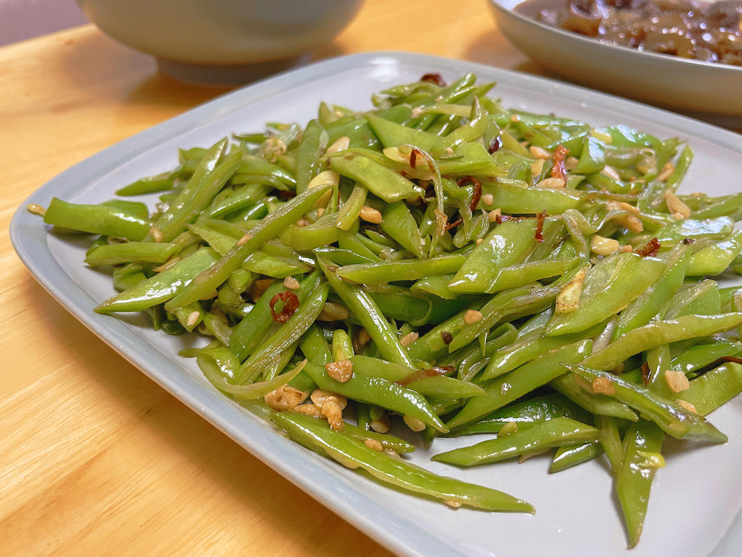 清炒扁豆丝