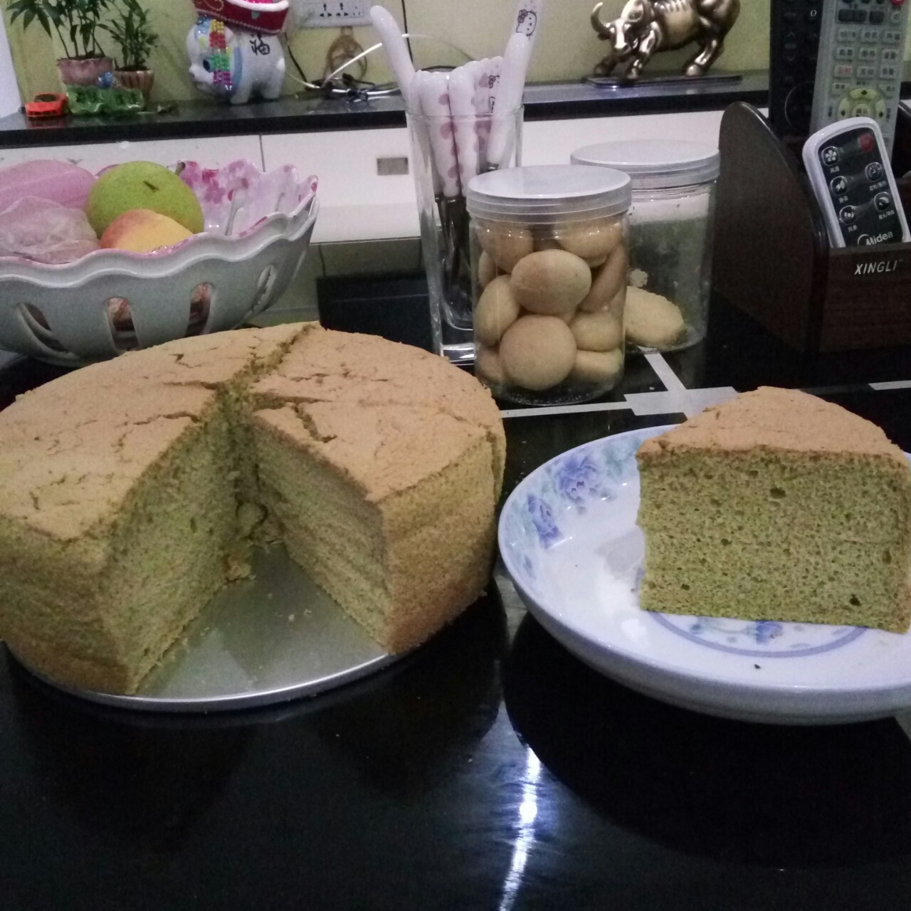 抹茶戚风蛋糕