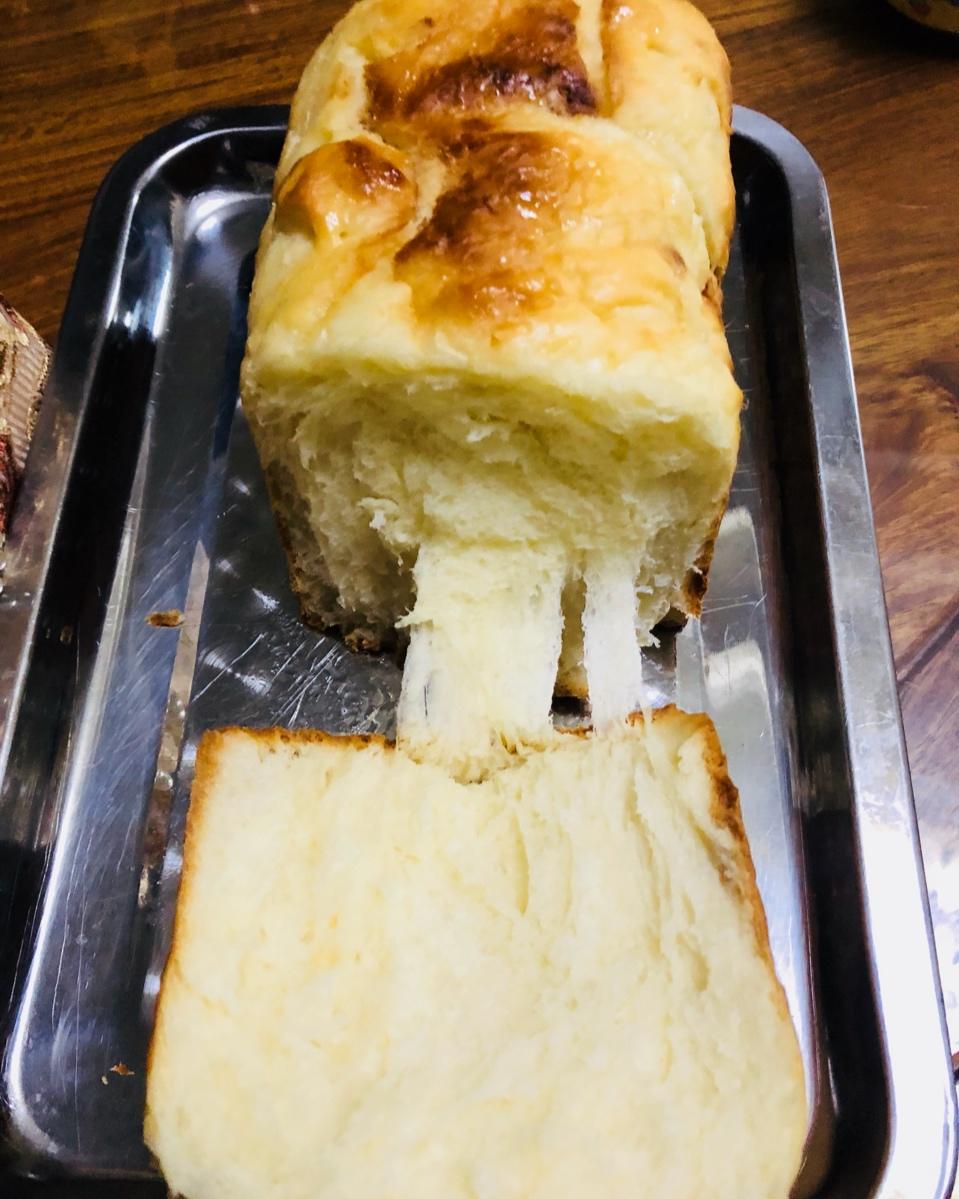 夺命软吐司(๑´ڡ`๑)超软拉丝极速方便的一次发酵吐司
