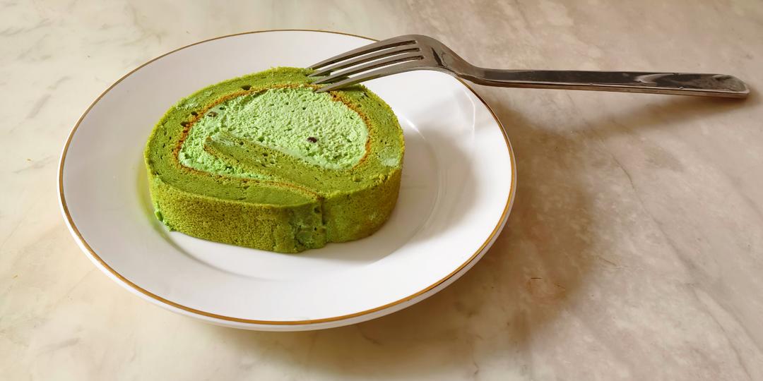 完美抹茶蜜豆蛋糕卷