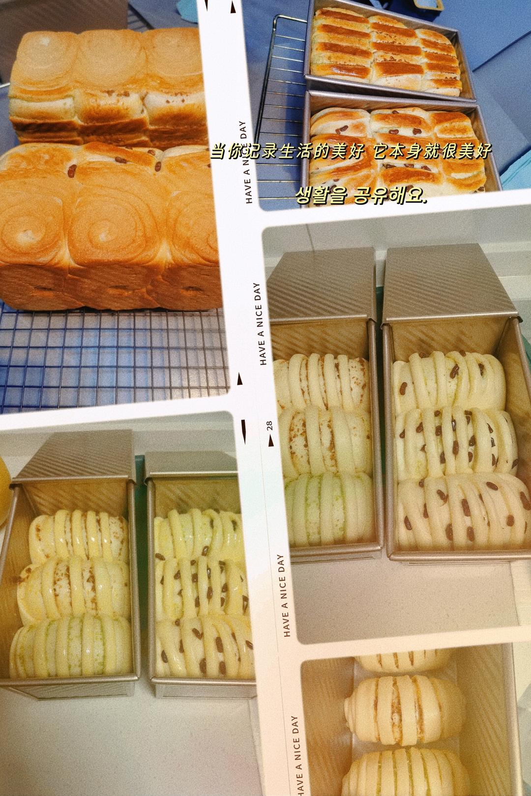 最正宗的日式抹茶红豆吐司