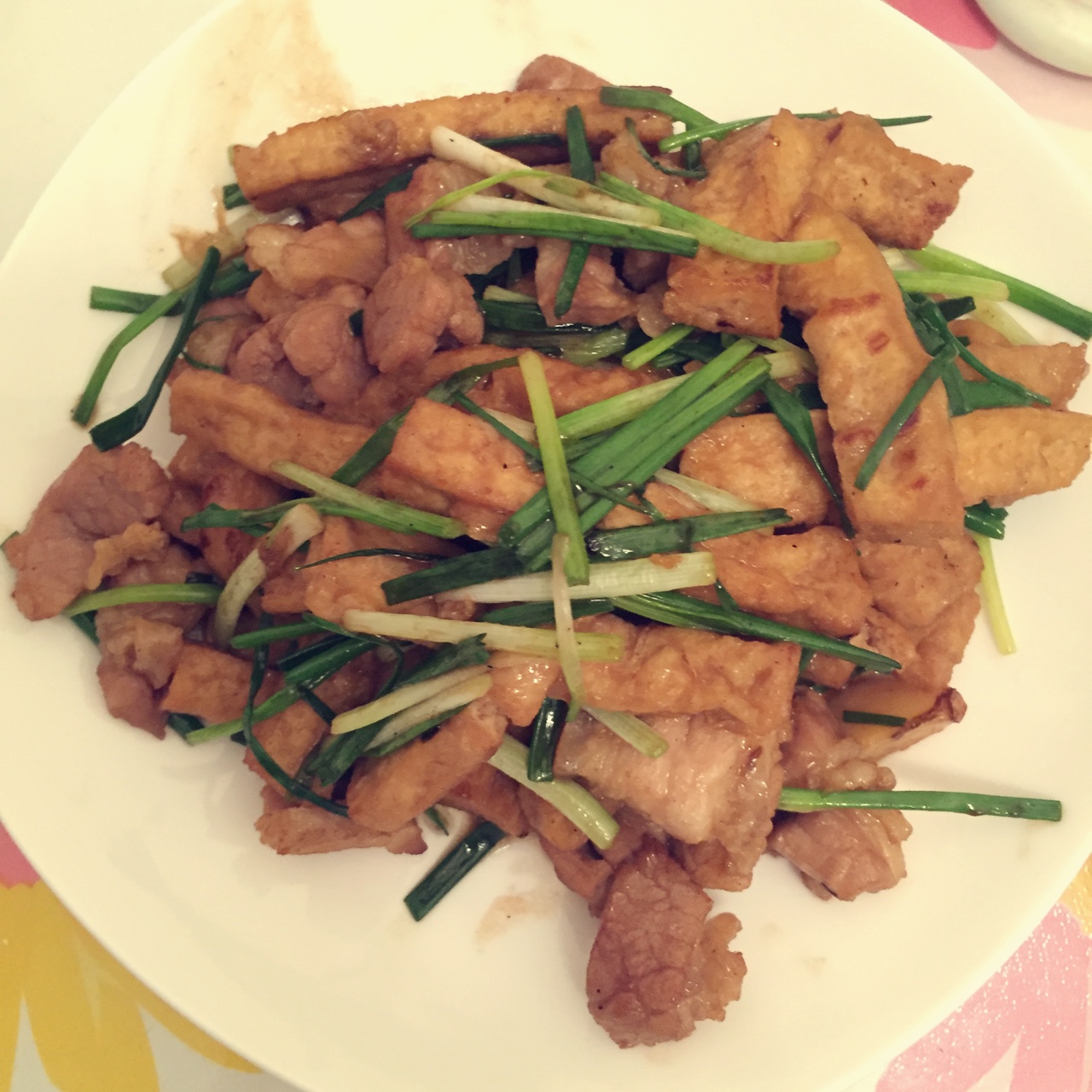 豆腐炒肉