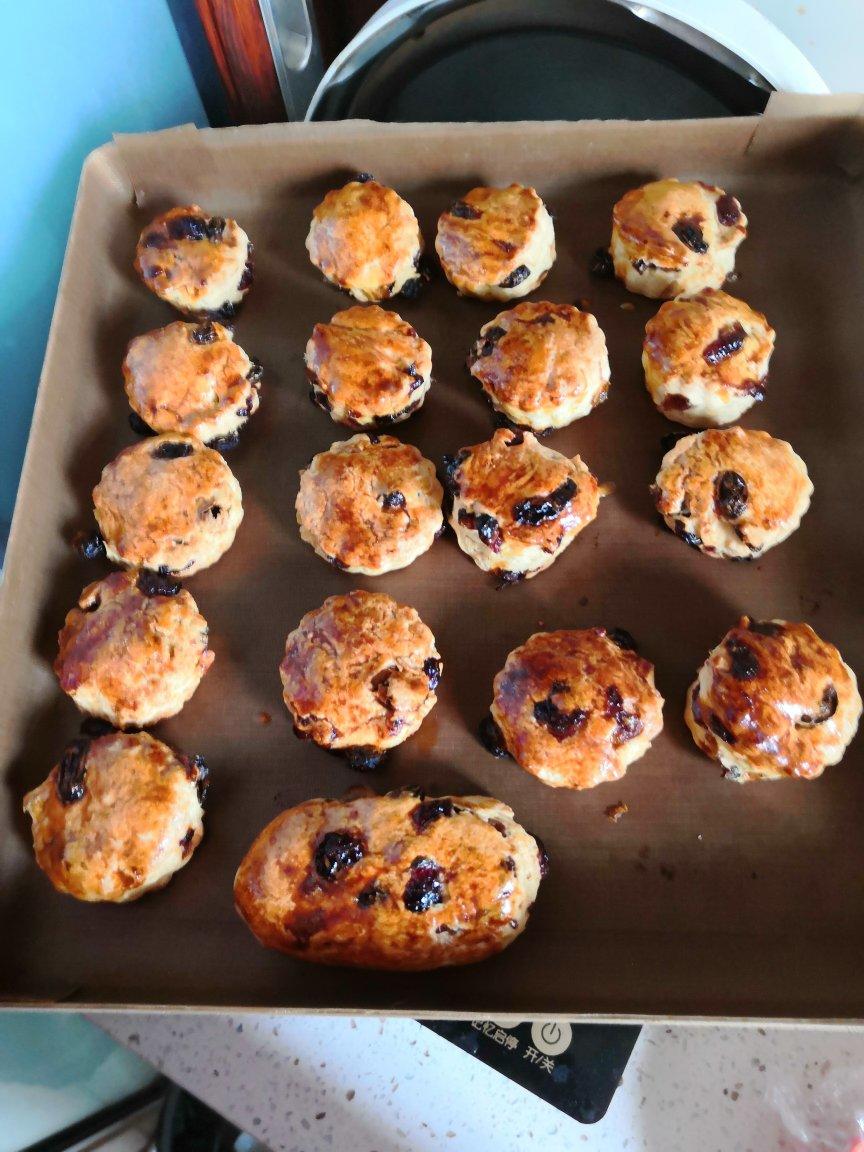 不用醒面，一次成功的葡萄干司康，好吃到爆