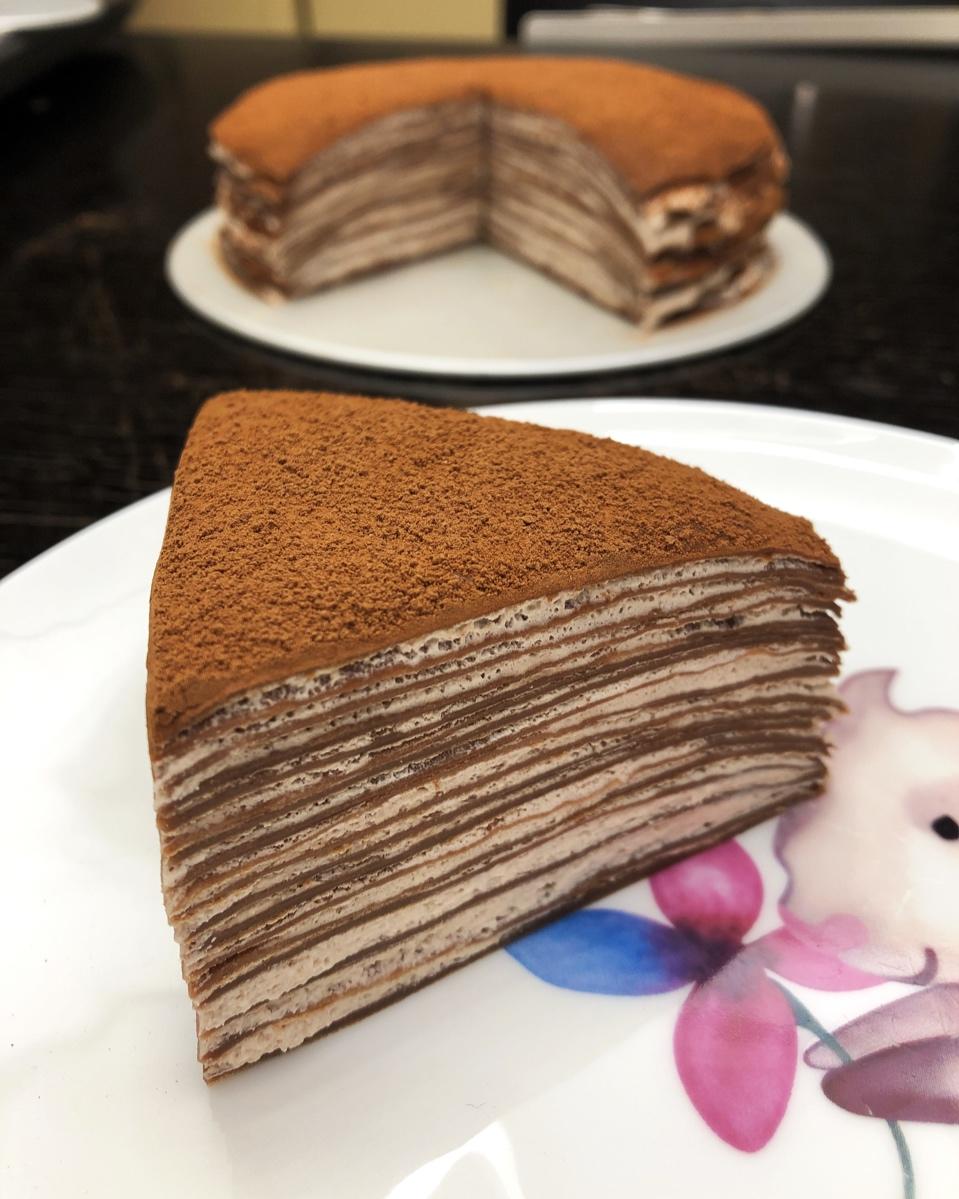 ala333做的焦糖摩卡香蕉千层蛋糕