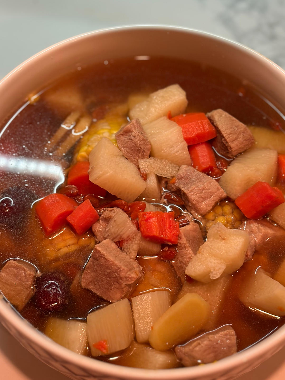 连吃三碗的玉米山药排骨汤