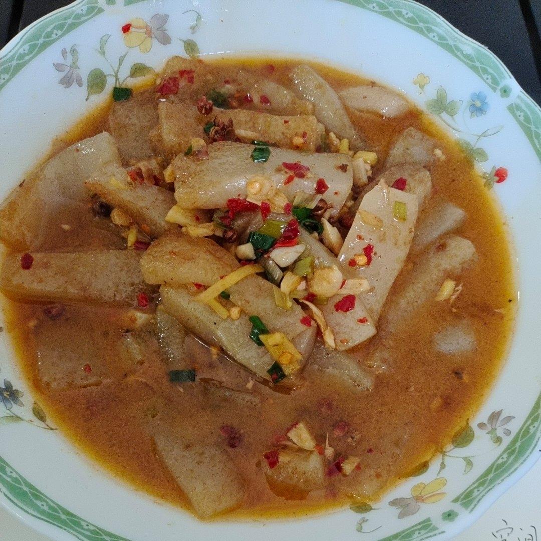 红烧魔芋豆腐