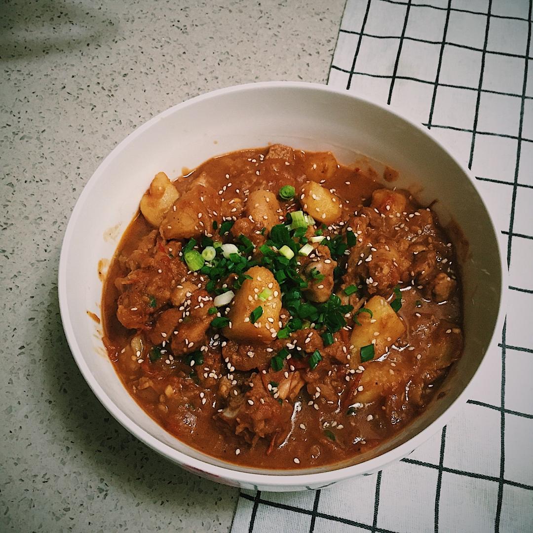 番茄油焖鸡
