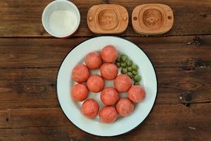 柿柿如意流心月饼【北鼎烤箱食谱】的做法 步骤9