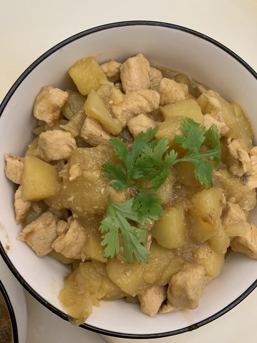 土豆炖鸡【鸡胸肉版】的做法