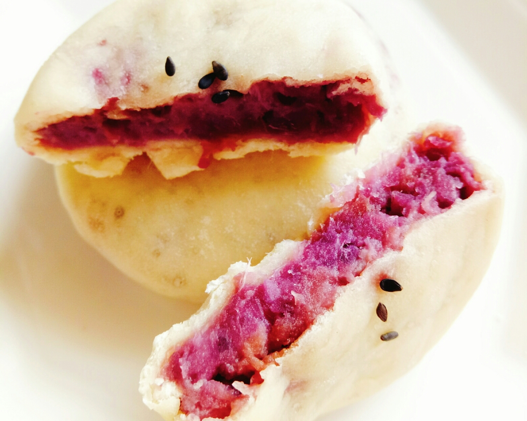美味紫薯香芋饼（电饭锅版）