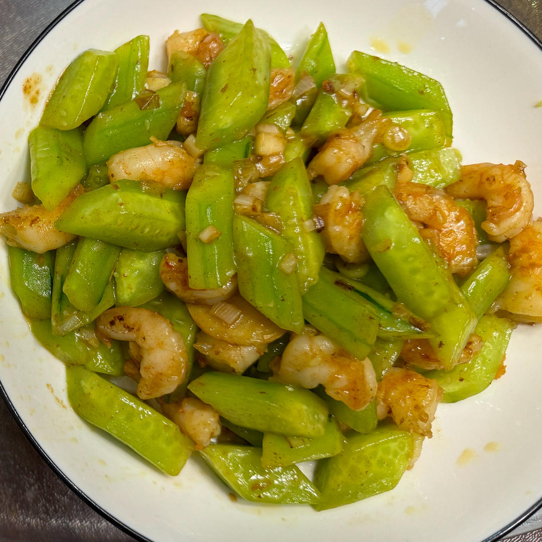 独食快手菜——青瓜炒虾仁