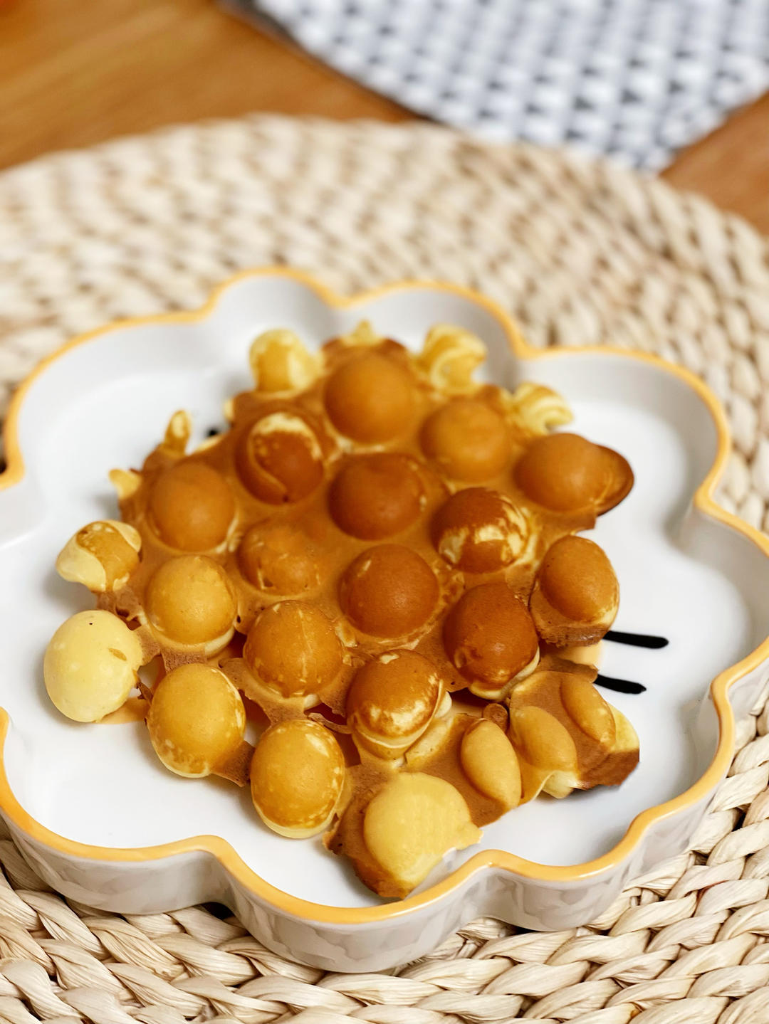 脆皮软心鸡蛋仔｜家庭版配方 可做巧克力抹茶味