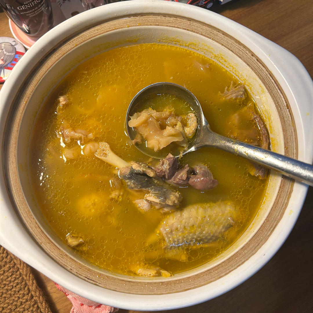 金汤花胶炖鸡煲