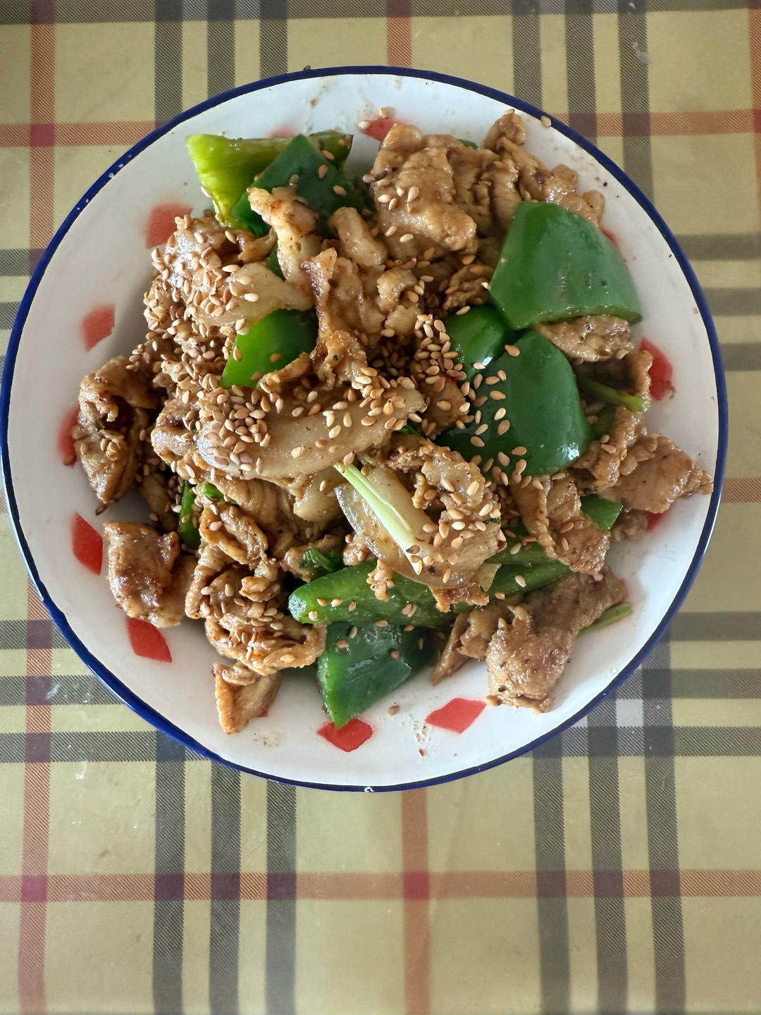 孜然青椒炒肉