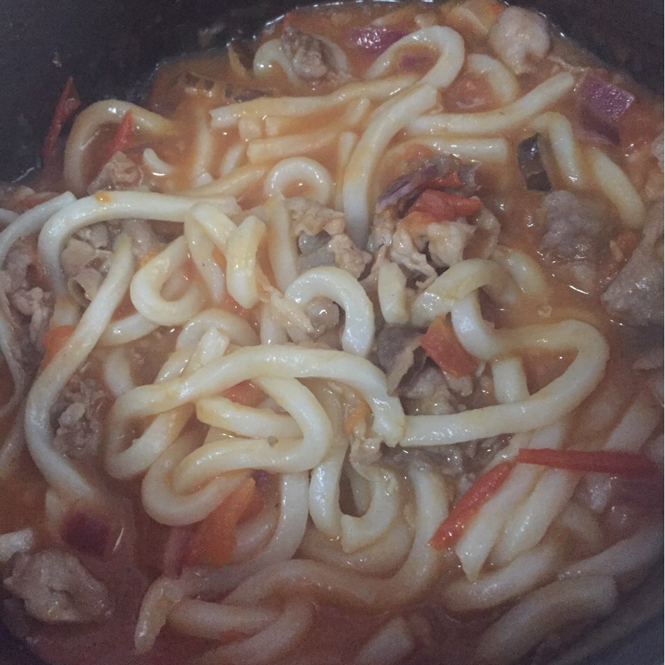 番茄牛肉乌冬（类丸龟制面）
