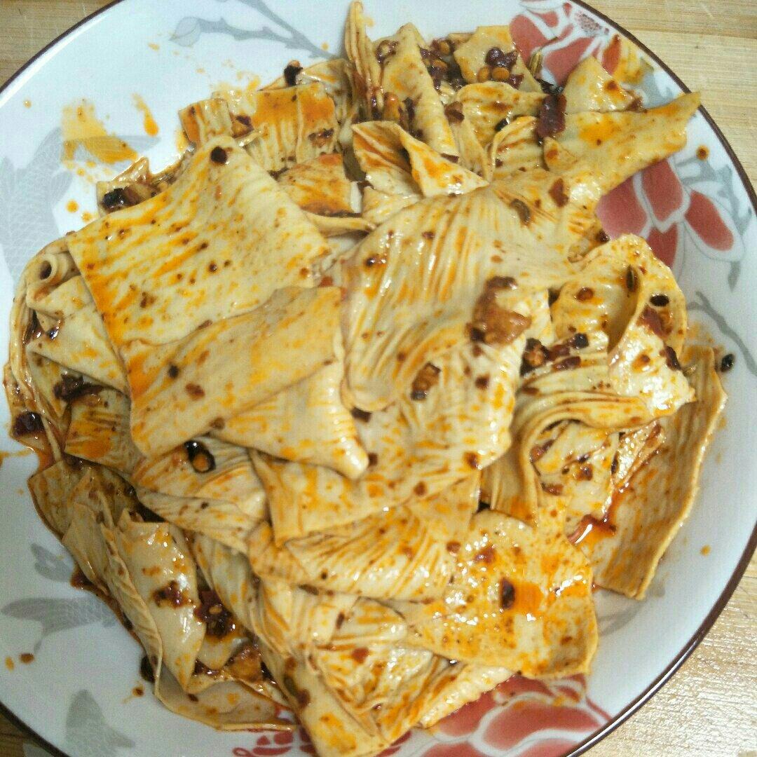 自制花蝴蝶辣条（豆皮）