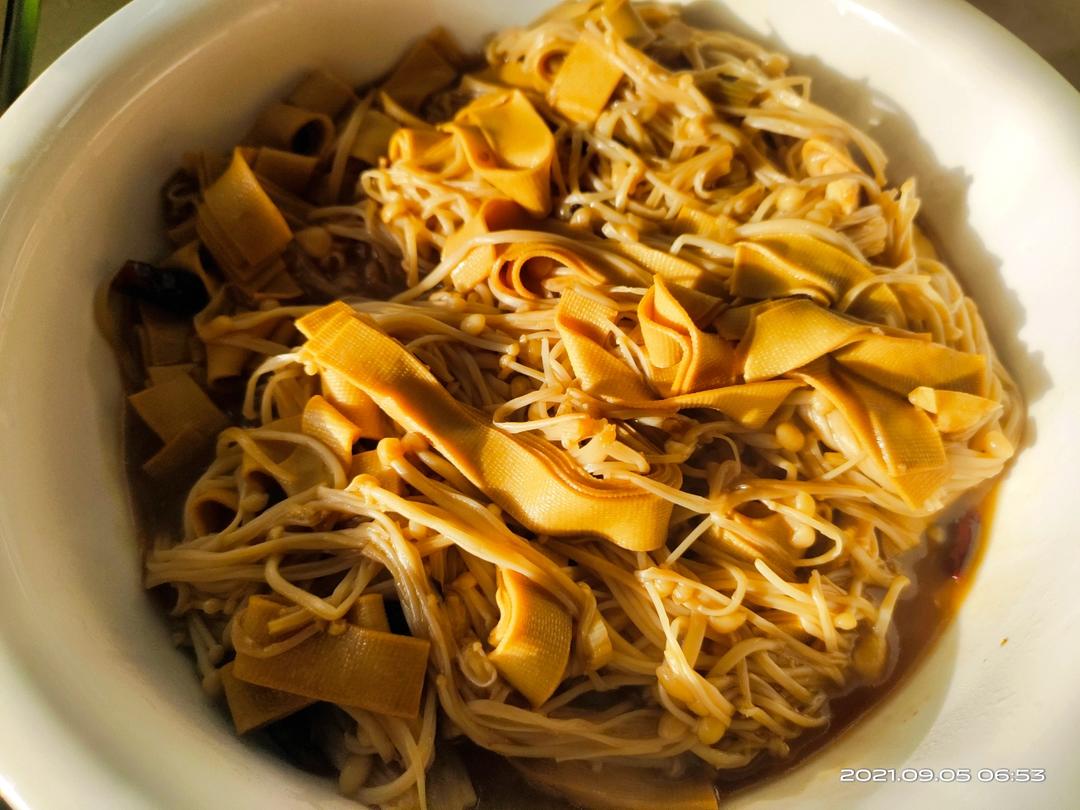 💜家庭版干豆腐金针菇💜