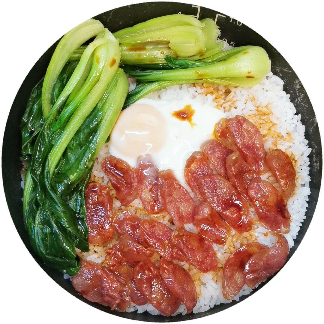 懒人必备～电饭煲腊肠焖饭