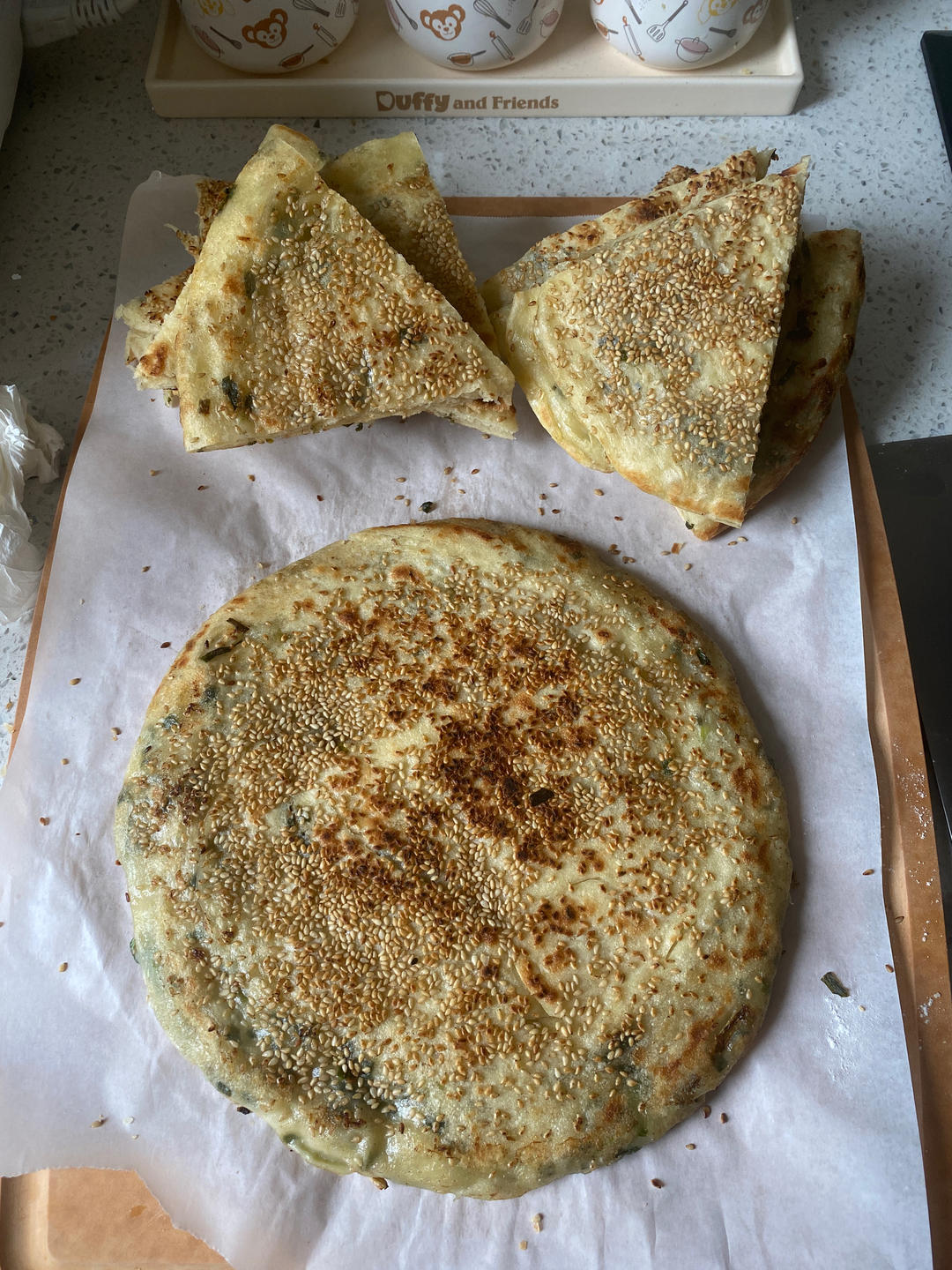 椒盐发面饼 Sesame Pancake