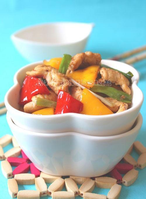 彩椒鸡片的做法