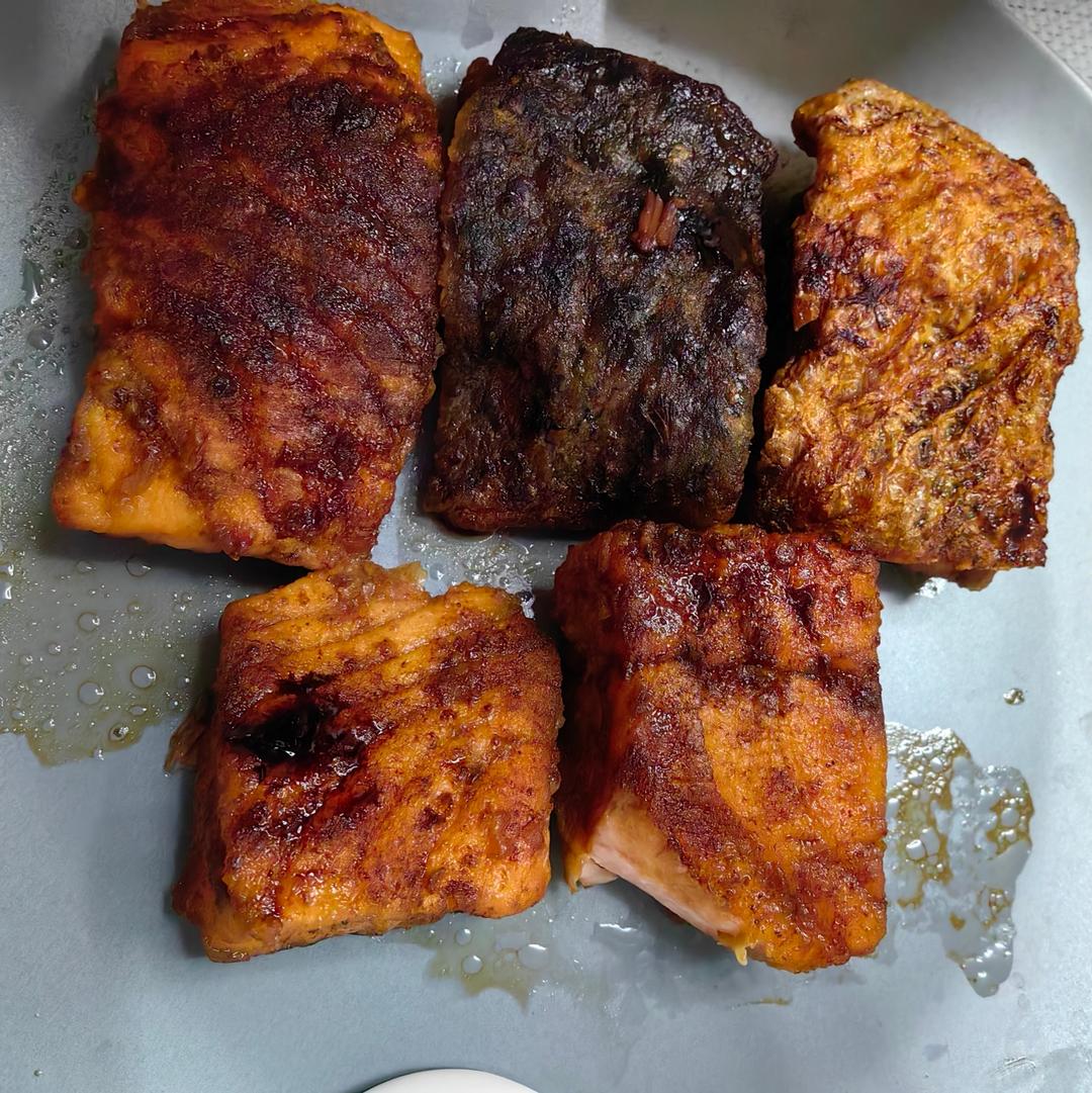 中式照烧三文鱼，即使全熟也好吃【喃猫料理日常】