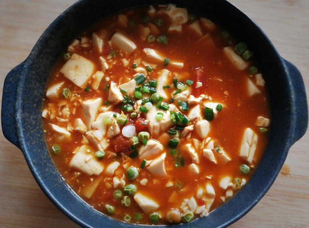 夏日大开胃番茄炖豆腐