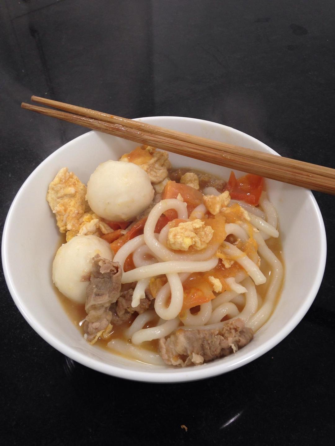 鱼丸乌冬面