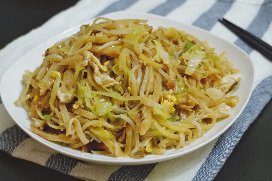 鸡蛋炒焖饼