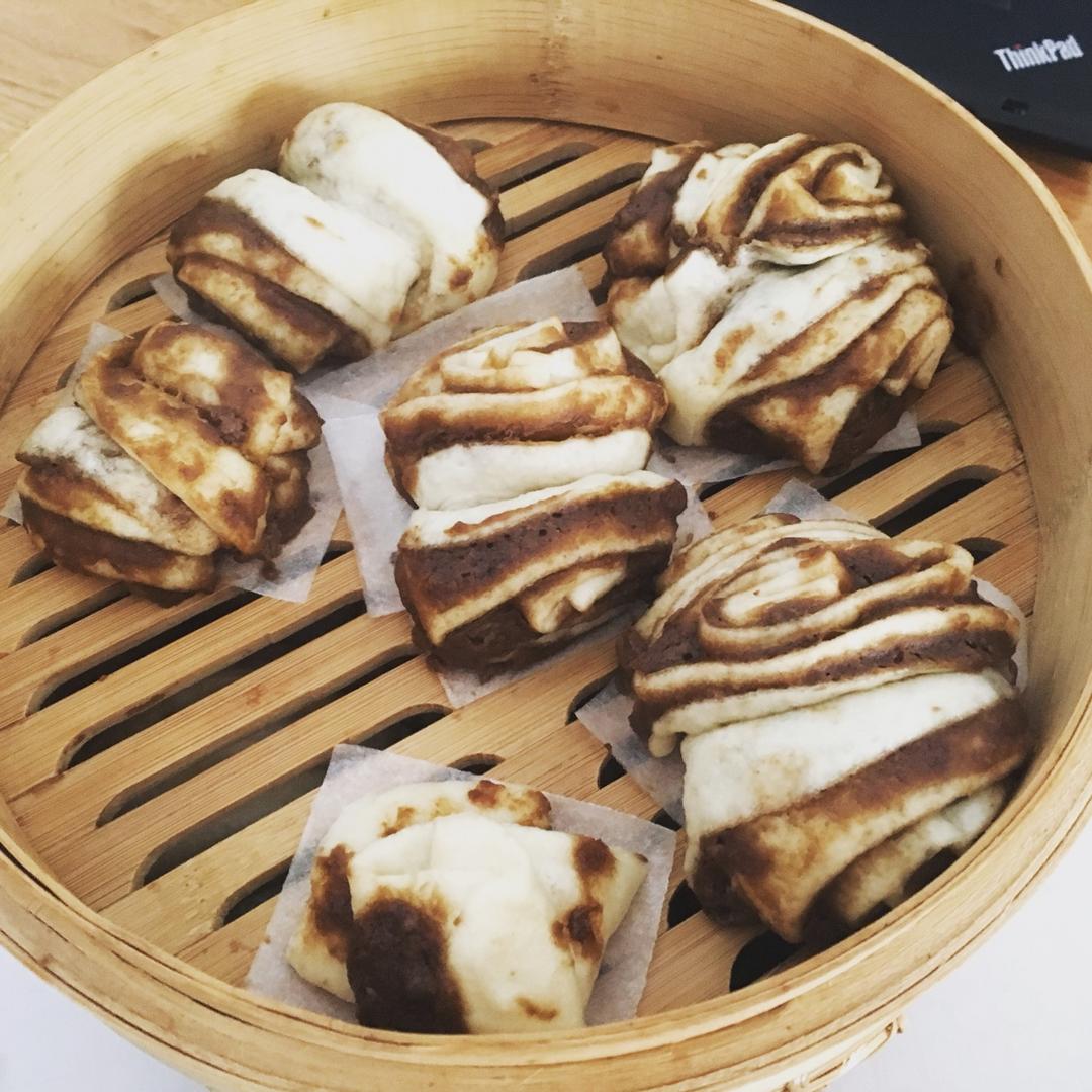 香香的红糖芝麻酱卷