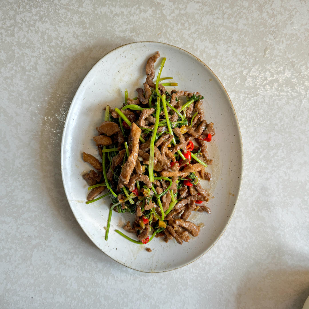 香菜牛肉丝（下饭神器）