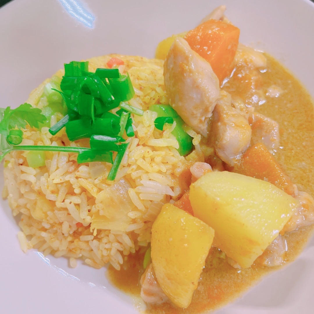 风味浓郁的泰式咖喱鸡