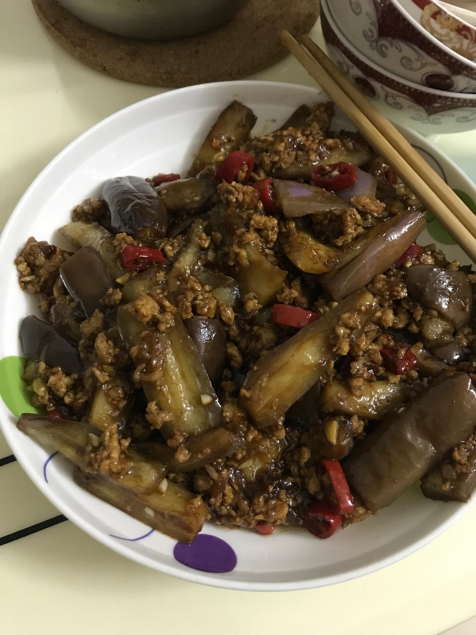 肉沫茄子（非油炸健康版）文末另附万能鱼香汁配方。