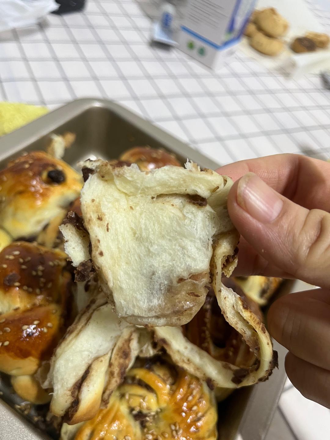 豆沙面包手膜简单方法快速出膜的做法 步骤17