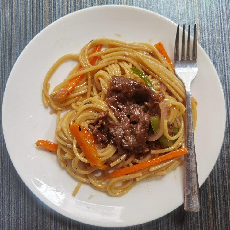 比餐厅好吃的黑椒牛柳意面🍝零失败简单教程
