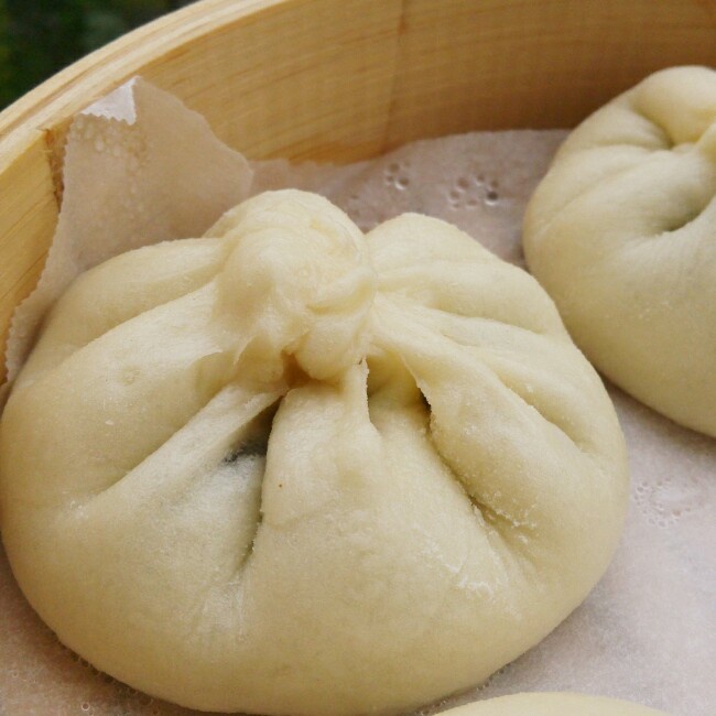 芝麻流沙包(面包机发酵)