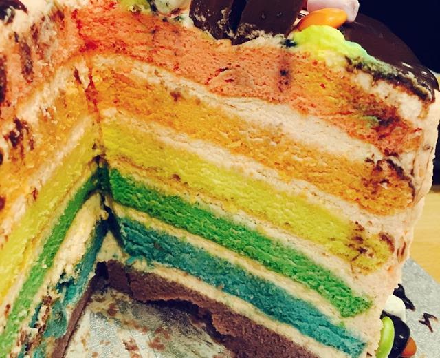 彩虹蛋糕戚风版的做法