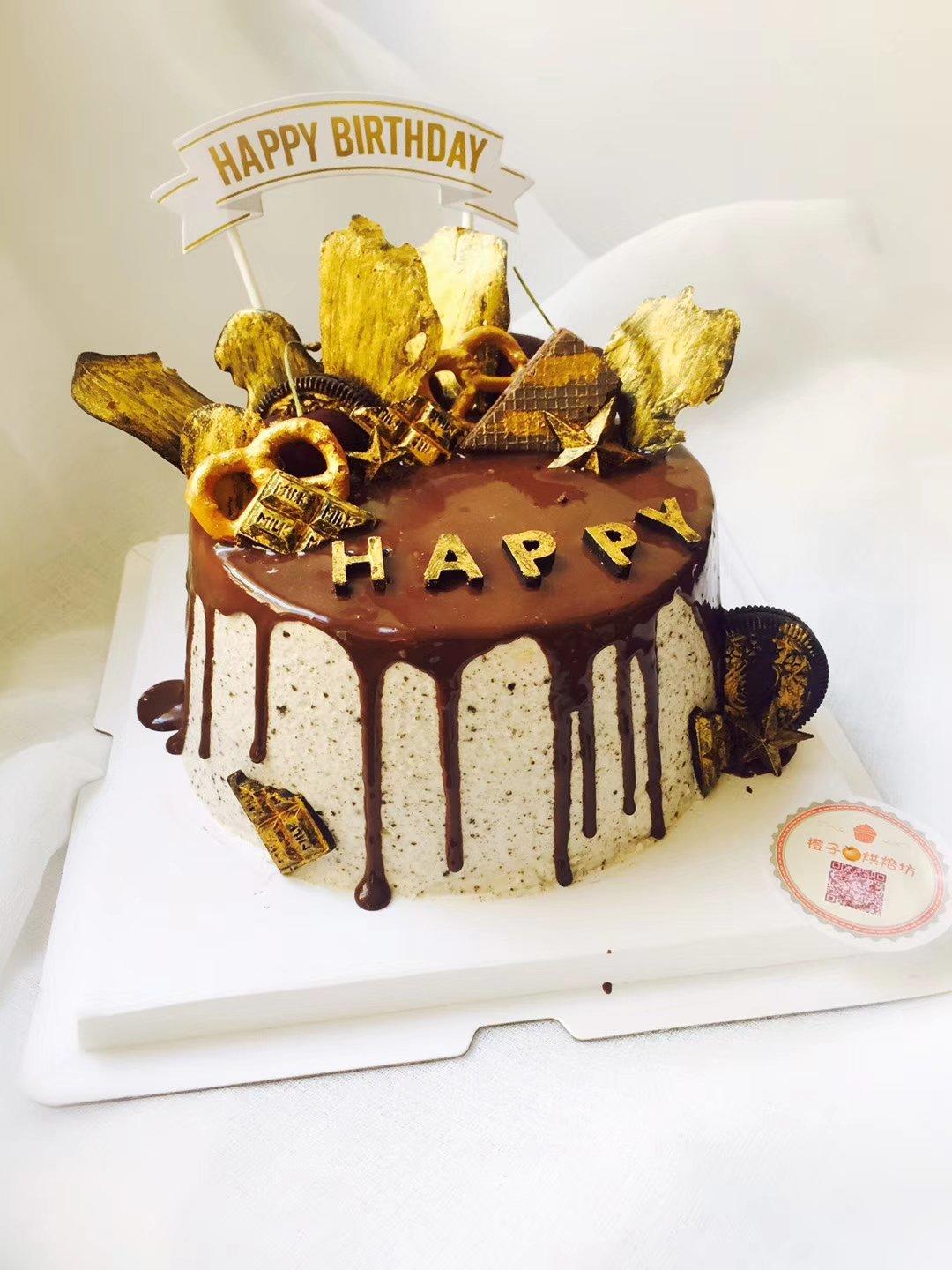 蛋糕 ins风金色淋面 邹邹zouzou做的ins风金色淋面