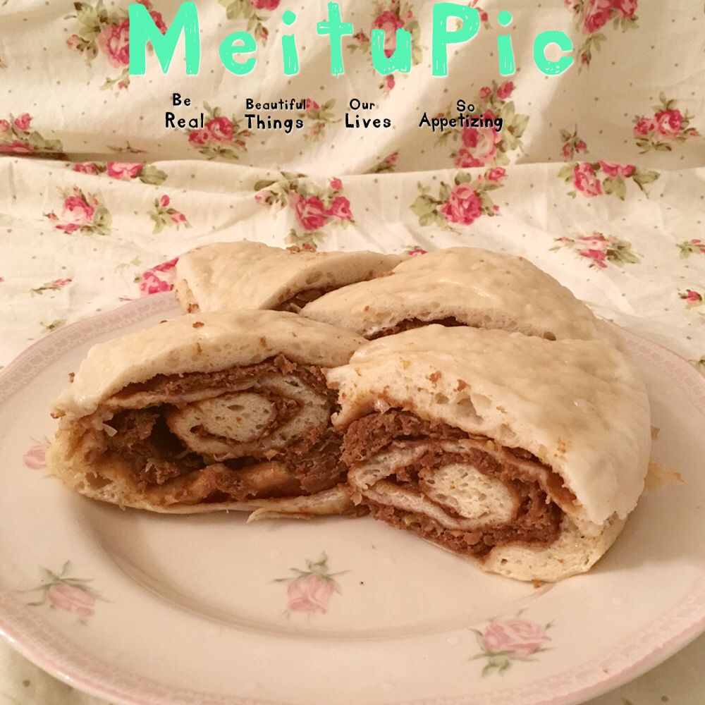特昂糖做的蒸肉卷 steamed meat roll