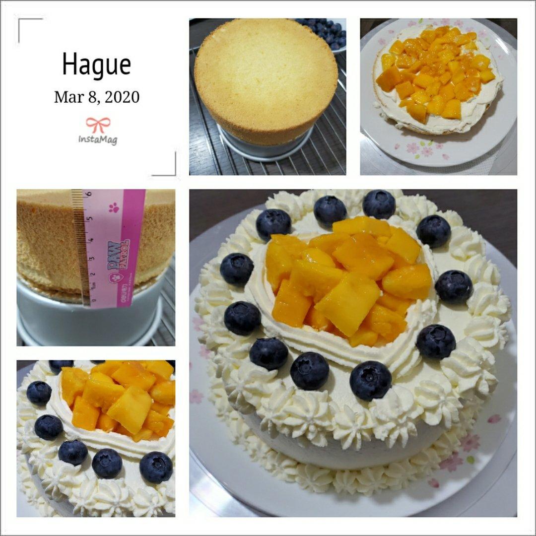 超简单完美戚风蛋糕（6寸2蛋）附打发、翻拌、脱模视频