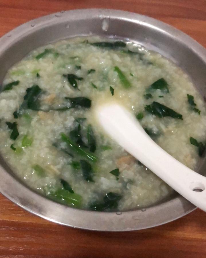 干贝菠菜粥