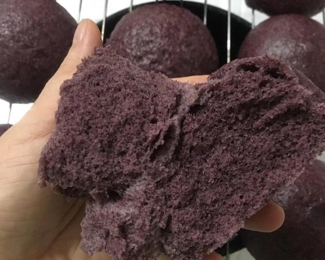 紫米甜馒头的做法