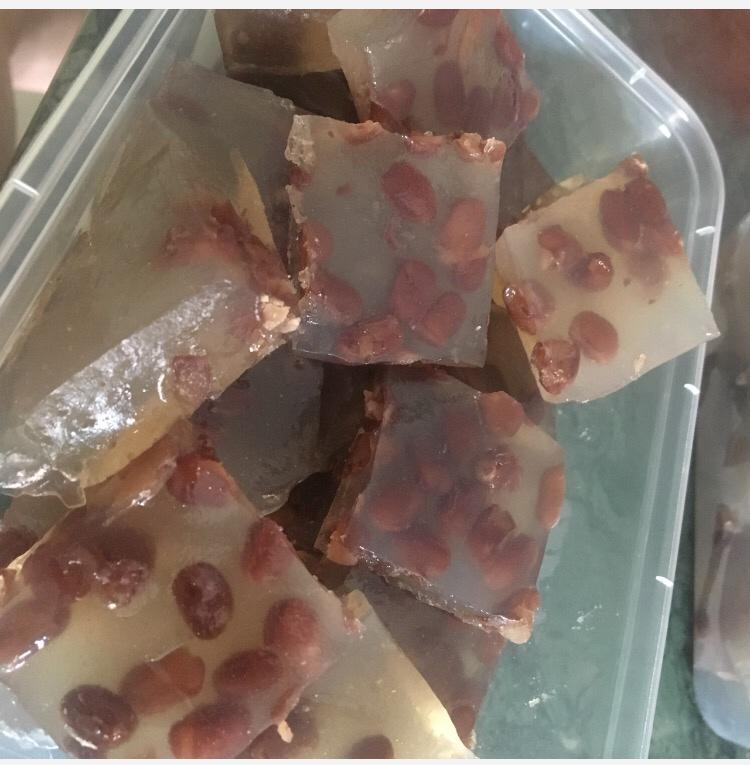 冰晶红豆马蹄糕