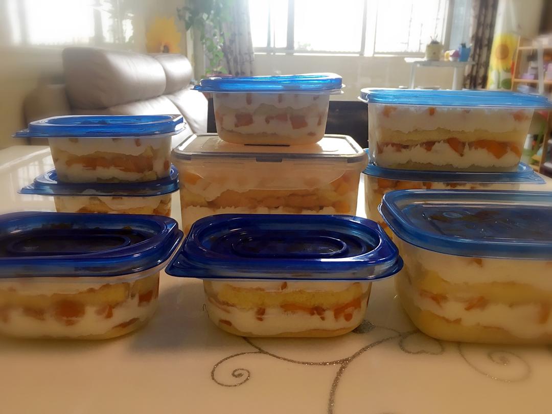 芒果千层蛋糕盒子