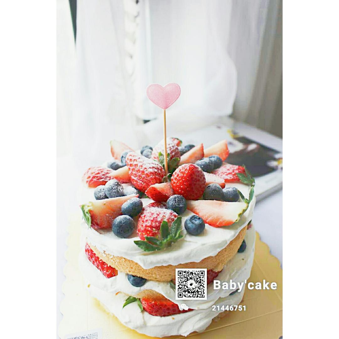 圣诞呆萌裸蛋糕