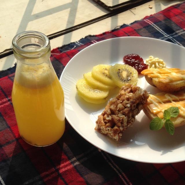 健康下午茶-蜂蜜百香果汁 配 芝士烤土豆的做法